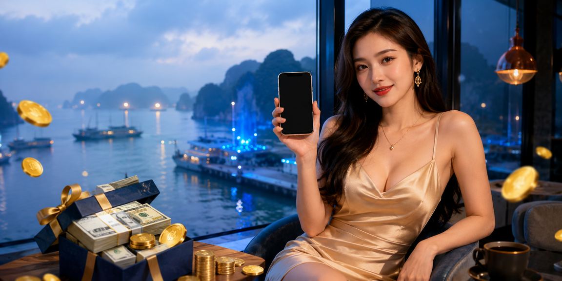 Cảnh Vịnh Hạ Long tuyệt đẹp gợi cảm hứng cho người dùng okking99 trải nghiệm giải trí trực tuyến
